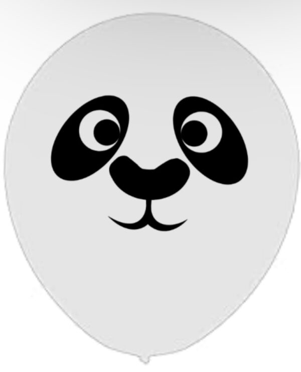 Panda Face Balloon (Top Print) 11 inch (50 per bag)